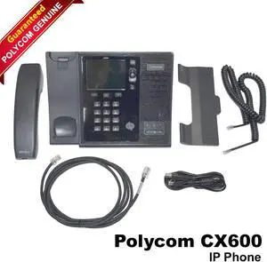 Polycom CX600 VoIP Phone - Gigabit Color Display, HD Voice, Skype for Business