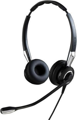 Jabra Biz 2400 II Duo USB Headset - Wired Headband Style, Black, Noise Cancellation, Computer Hardware Accessory - Model 2499-823-209 Q711374