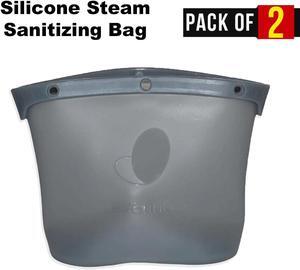 Evenflo Feeding Silicone Steam Sanitizing Bag Grey (PACK OF 2)