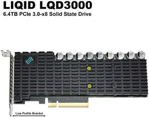 Dell Liqid Element LQD3000 6.4TB PCIe 3.0 x8 NVMe HHHL LP AIC SSD Drive 4F3V8