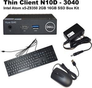 Dell Wyse Thin Client N10D 3040 Intel Atom X5 2GB 16GB Kit 2WDPR