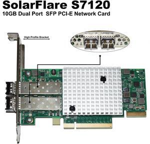Solar Flare Dual Port 10GBE SF432-1012-R3 SFP PCI-E Network Card SF432-1012 S7120