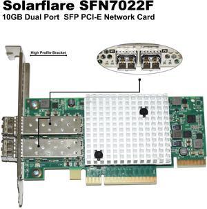 Solar Flare Dual-Port SFP+ 10GbE PCIe 3.0 Server I/O Adapter SFN7022F