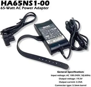 Dell PA-12 AC Power Adapter 65W 19.5V 3.34A for Dell Laptops HN662