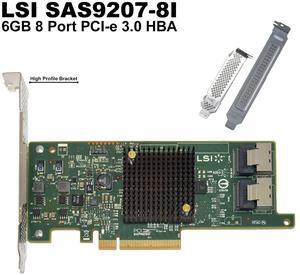 LSI 9207-8i 6Gbs SAS SATA PCI-E 3.0 HBA IT Mode Expander RAID Controller Card