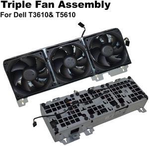 Dell Precision T3610 T5610 Workstation Triple Cooling Fan Assembly 1B33FUE00 0MW96M MW96M