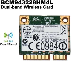 Dell DW1530 Dual Band Wireless-N WiFi Card BCM943228HM4L for E6520 E6420 E5520 Mini PCIe WLAN Card 1JKGC