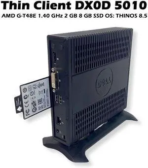Dell Wyse 5010 DX0D Thin Client AMD G-T48E 1.4GHz Dual-Core 2GB RAM 8GB SSD ThinOS 8.5 13KTW