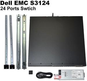 Dell EMC Networking S3124 24 GbE RJ45 2x 10GBe Switch with Rail Kit MTX2F - OEM