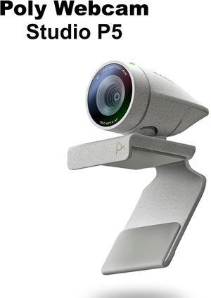 Poly Studio P5 USB Webcam with Built-In Microphone and Integrated Privacy Shutter 2201-87070-001