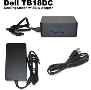 Dell TB18DC Thunderbolt Docking Station for Precision 7730 7530 Dual USB-C with 240W AC Adapter TB18DC