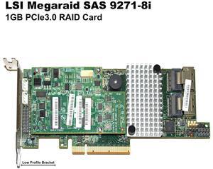 LSI Logic L5-25413-18 MegaRAID SAS 9271-8i 8 Port PCI Express 3.0 1GB DDR3 Single Controller Card