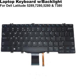 Dell Latitude 5280 7280 7390 Series US Layout Laptop Keyboard with Backlit 0346TJ 346TJ