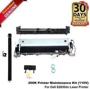 Dell S2830 200K Printer Maintenance Kit  110V Fuser Roller Pads  4JX95  Genuine OEM