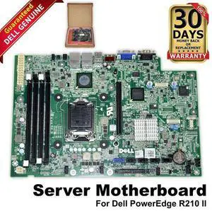 Dell PowerEdge R210 II Server Motherboard - Intel C202 Socket LGA1151 DDR3, Green, Ideal for Computer Hardware Applications