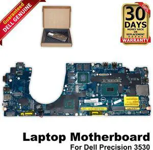 Dell OEM Precision 3530 Motherboard System Board with 2.2GHz Hex Core Intel i7 - Nvidia Graphics - M1HK2