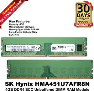 SK Hynix HM4A451U7AFR8N 4GB DDR4-2400 Mhz ECC Unbuffered 288 Pin DIMM RAM N8MT5