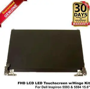 Dell Inspiron 5593 5594 15.6" FHD LCD LED Touchscreen Display Assembly with Hinge Kit R1TK9