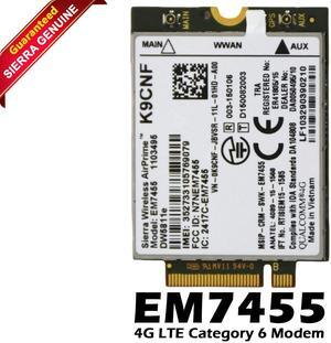 Dell Sierra Wireless AirPrime EM7455 DW5811e WWAN Qualcomm 4G K9CNF