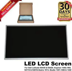 Dell Latitude E6430 & E6420, Inspiron 1440, 1464, Vostro 1014 14" LED LCD Screen GJ475