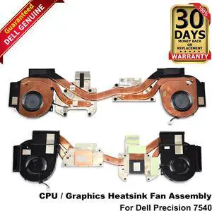 Dell Precision 7540 CPU/Graphics Heatsink Fan Assembly TW1KC