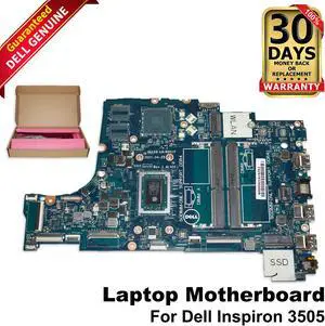 Dell Inspiron 3505 AMD Ryzen 7 3700U Quad Core 2.3GHz Laptop Motherboard DRFWY
