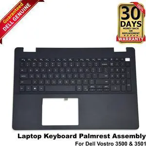 Dell Vostro 3500 & 3501 Laptop Keyboard Palmrest Assembly V0KX7