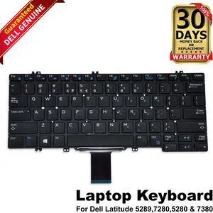 Dell Latitude 5289, 7280, 5280 & 7380 Laptop Keyboard Assembly 1TC47