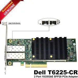 Dell T6225-CR 2 Port 10/25GbE SFP28 PCIe Adapter XN4H9
