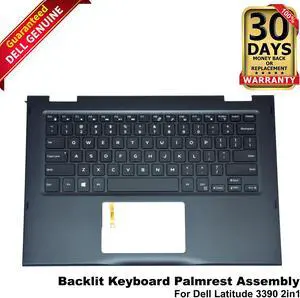 Dell Latitude 390 2in1 Backlit Keyboard Palmrest Assembly PGHHT