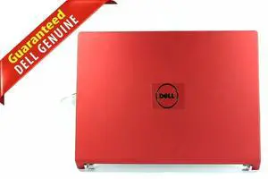 Dell Studio 1555 1557 1558 15.6 Inches LCD Back Cover Assembly w/Hinges Red 6PNWT 06PNWT