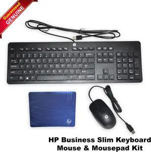 HP Business Slim Keyboard Mouse & Mousepad Kit T4E63AA