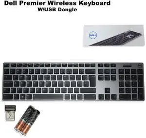 Dell WK717 Premier Wireless Bluetooth Keyboard with USB Receiver Canadian Layout PDP41