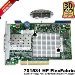 HP FlexFabric 701531-001 Dual Port 10GBps PCI-e 2.0 534FLR Without SFP+