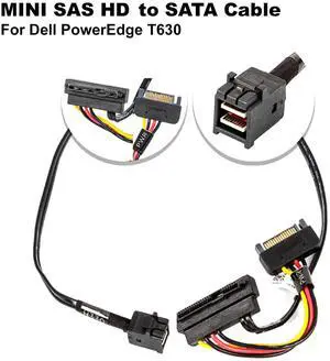 Dell PowerEdge T630 18.5" SFF-8643 SFF-8482 Mini-SAS HD to SAS/SATA Cable 0H2F7