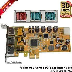 Dell OptiPlex XE2 6 Port USB Combo PCIe Expansion Card 5WDTX