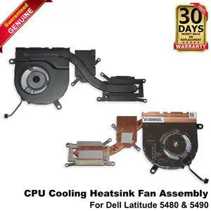 Dell Latitude 5480 & 5490 CPU Cooling Heatsink Fan Assembly NV7FD