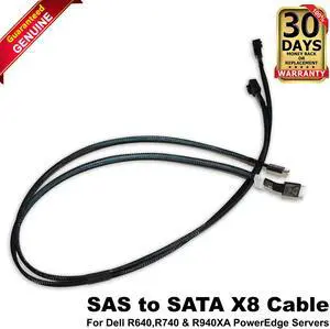 Dell R640, R740 & R940XA PowerEdge Server SAS to SATA x8 Cable W46M3
