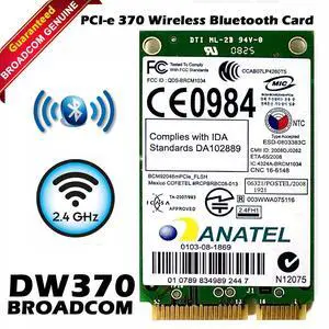 Dell Broadcom DW370 PCI-E 370 Wireless Bluetooth Card PW876