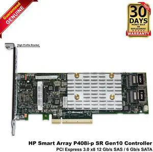 HP Smart Array P408i-p SR Gen10 PCI Express 3.0 x8 12Gb/s SAS RAID Card 836269-001