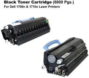 Dell K3756 310-5400 310-7039 310-7022 1700 1710 Toner Cartridge (Black) in Retail Packaging