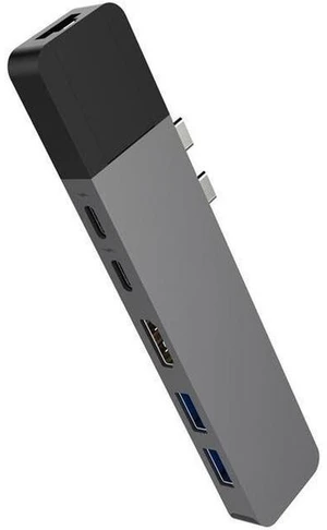 Sanho HyperDrive GN28N-GRAY NET 6-in-2 USB-C Hub, Gigabit Ethernet, 4K HDMI, Space Gray for MacBook Pro/Air Sanho HyperDrive GN28N-GRAY NET 6-in-2 USB-C Hub, Gigabit Ethernet, 4K HDMI, Space Gray for MacBook Pro/Air