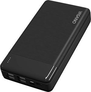 JONKUU 30000mAh Safer Power Bank, 12W Large Capacity Portable Charger 4 Outputs and 3 Inputs External Battery Pack for Smartphone, Android, Tablet & etc