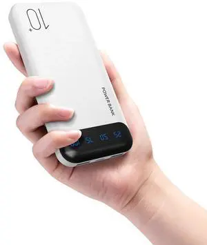 JONKUU Power Bank 10000mAh Portable Charger Slim External Battery Pack with 2 USB 2.4A Outputs and USB C In/Out Compatible with Huawei iPhone 16 15 14 13 12 iPad Samsung Galaxy S20 Android Tablet JONKUU Power Bank 10000mAh Portable Charger Slim External Battery Pack with 2 USB 2.4A Outputs and USB C In/Out Compatible with Huawei iPhone 16 15 14 13 12 iPad Samsung Galaxy S20 Android Tablet