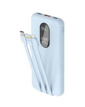 Portable Mobile Phone Power Bank Charger 10000mAh, Input/Output Type-C, USB C Block,5-USB Output Built-In Type-C Cable, Suitable For IOS Cable Charging, USB-A Output Interface, For IOS And Other Serie Portable Mobile Phone Power Bank Charger 10000mAh, Input/Output Type-C, USB C Block,5-USB Output Built-In Type-C Cable, Suitable For IOS Cable Charging, USB-A Output Interface, For IOS And Other Serie