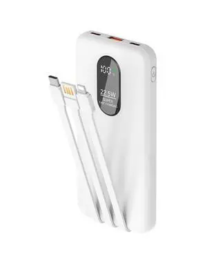 Portable Mobile Phone Power Bank Charger 10000mAh, Input/Output Type-C, USB C Block,5-USB Output Built-In Type-C Cable, Suitable For IOS Cable Charging, USB-A Output Interface, For IOS And Other Serie Portable Mobile Phone Power Bank Charger 10000mAh, Input/Output Type-C, USB C Block,5-USB Output Built-In Type-C Cable, Suitable For IOS Cable Charging, USB-A Output Interface, For IOS And Other Serie