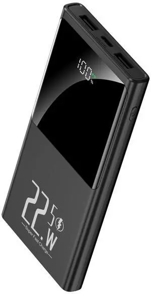 10000mAh Portable Power Bank Charger, 22.5W Fast Charging, PD3.0 QC4.0, USB-C Slim Battery Pack, For IPhone Samsung Google IPad 10000mAh Portable Power Bank Charger, 22.5W Fast Charging, PD3.0 QC4.0, USB-C Slim Battery Pack, For IPhone Samsung Google IPad
