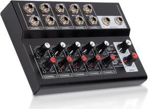 COKYISS MIX5210 10 Channels Multi-Functional Microphone Sound Mixer With 10 Channel Inputs and 2 Channel Outputs Suitable for Stage Families and KTV Rooms Enjoy Singing and Have Fun with it