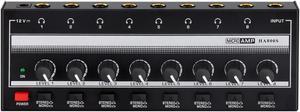 COKYISS Headphones Amp, 8-Channel Stereo Portable Headphone Amplifier, Lossless Sound Quality, Metal Black and White