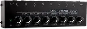 COKYISS MICROAMP Ultra-Compact Headphone Amplifier 8-Channel Stereo Headphone Splitter HA800